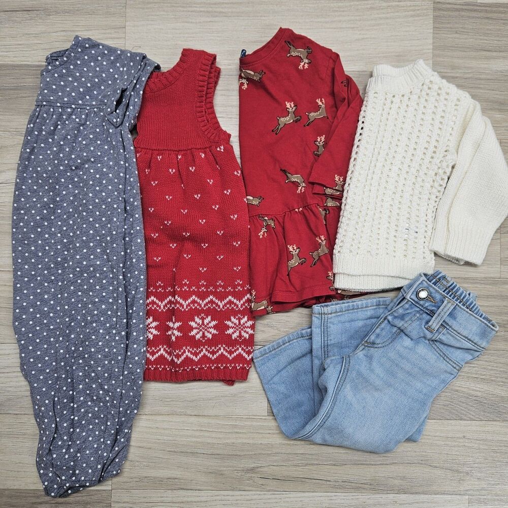Old Navy Baby Girl Clothing Bundle Size 12-18 Months Holiday Christmas